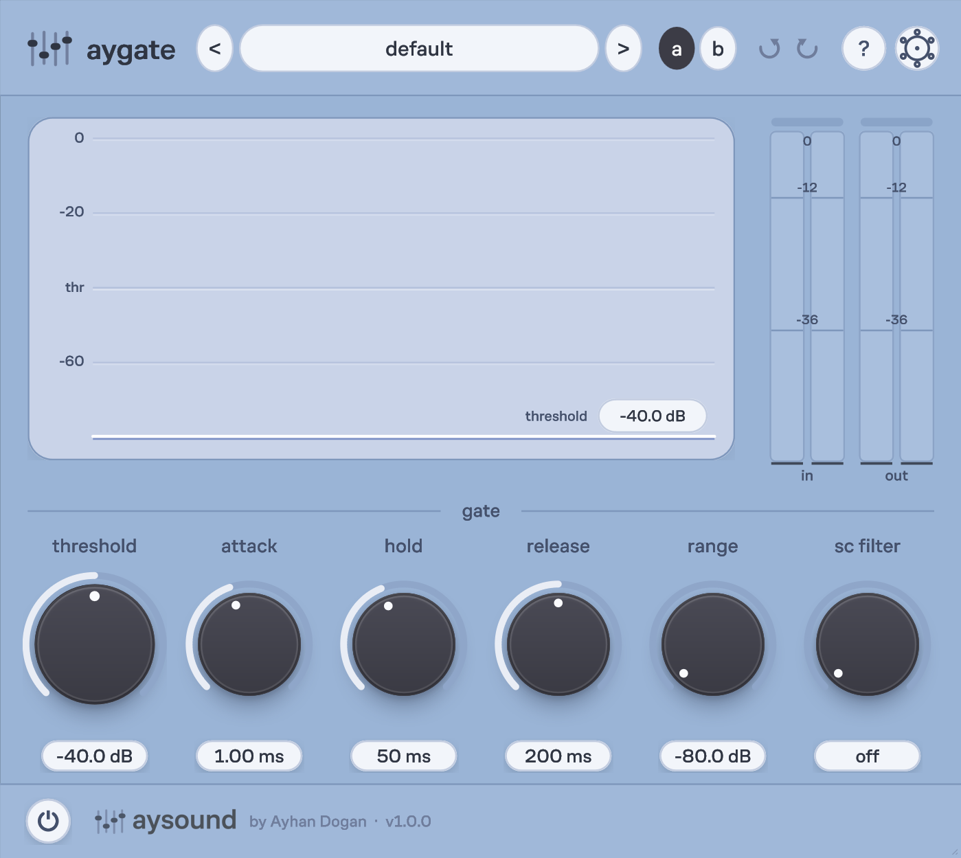 AyGate user interface